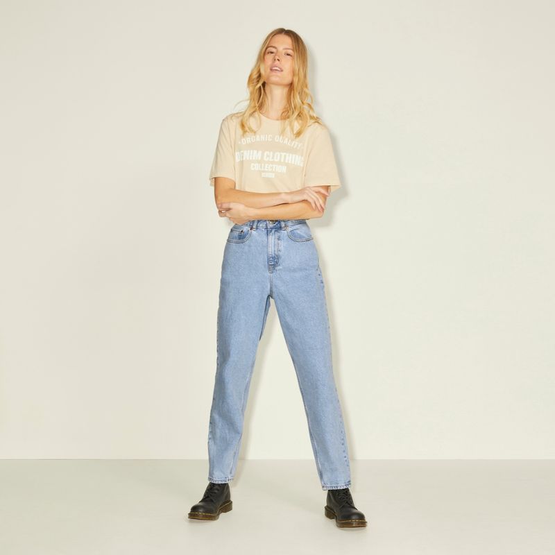 JJXX - Jeans Mom Tiro Alto Algodón Mujer JJXX