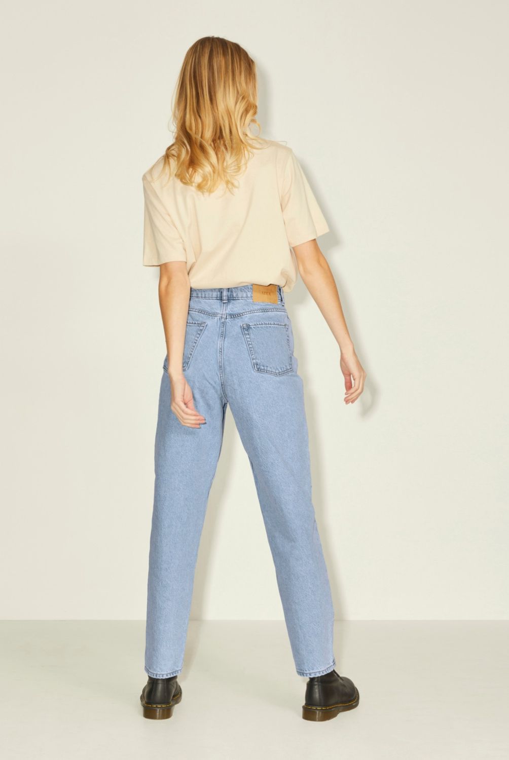 JJXX - Jeans Mom Tiro Alto Algodón Mujer JJXX