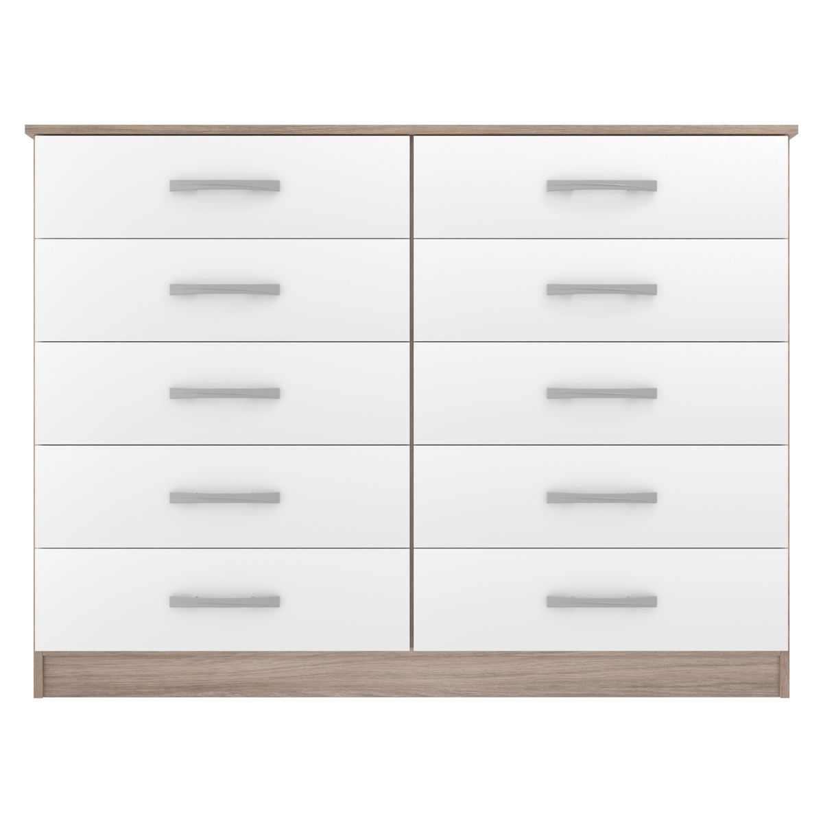 EXIT - Cómoda 10 Cajones Imbuia Blanco Exit