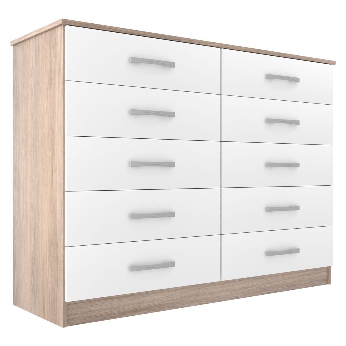 EXIT - Cómoda 10 Cajones Imbuia Blanco Exit