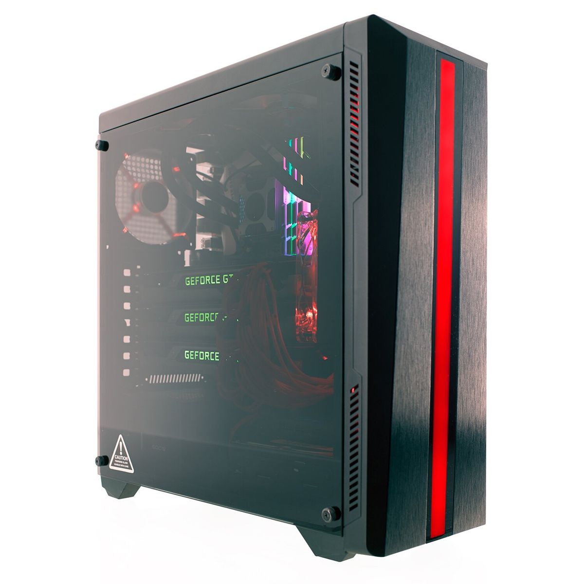 RIOTORO - Gabinete Gamer Riotoro CR100TG RGB LED