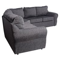 Sofá Seccional New Ikarus Tela Gris Mica