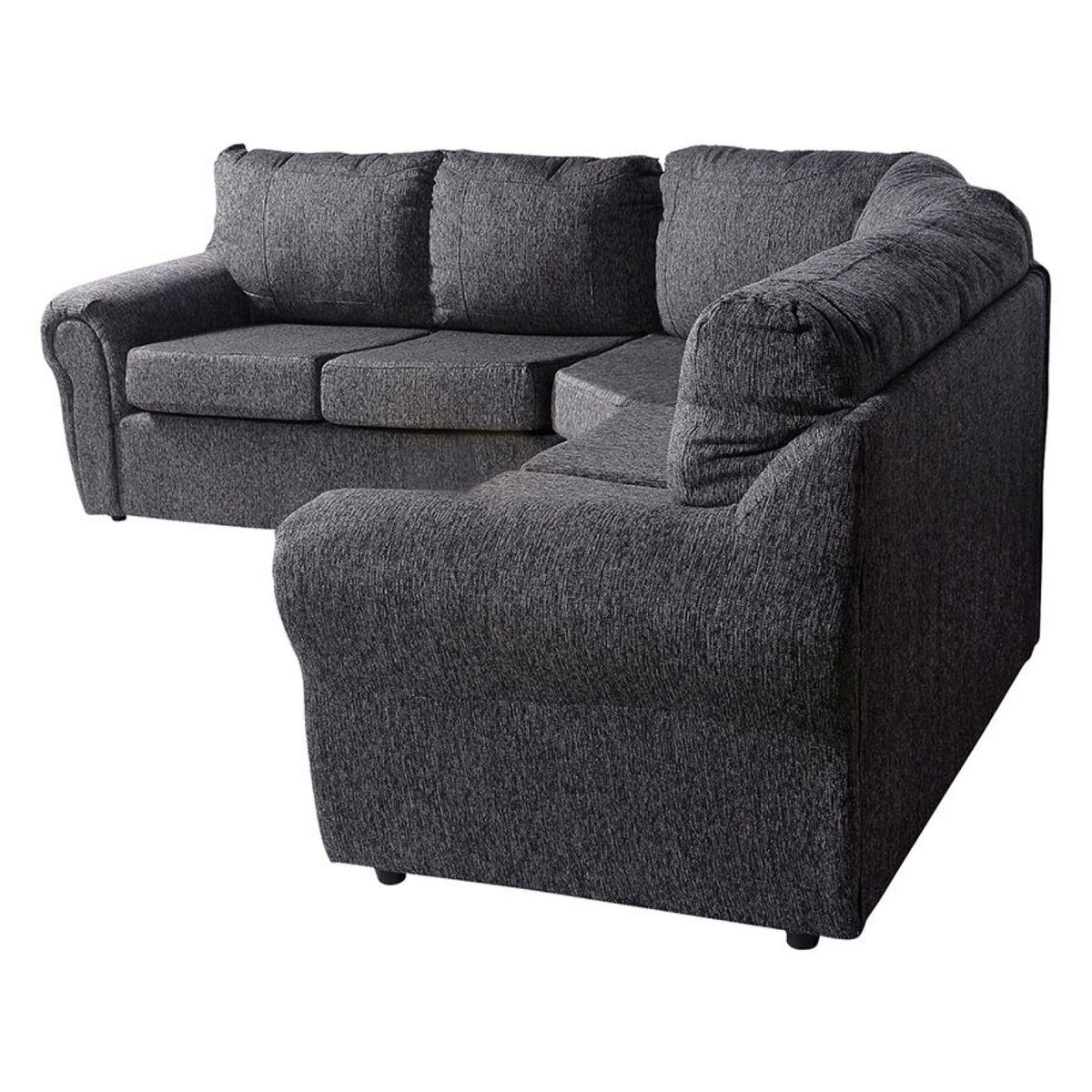 JDO & DESIGN - Sofá Seccional New Ikarus Tela Gris Mica