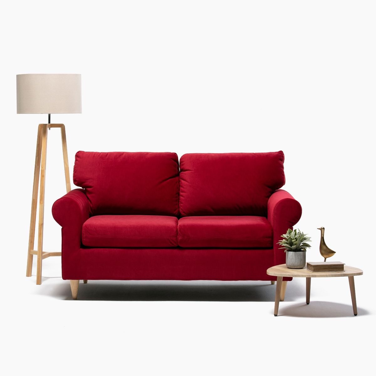 JDO & DESIGN - Sofá 3 Cuerpos Retro Tela Jdo & Design