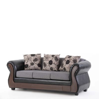 Imagen 2 del producto Sofá 3 Cuerpos Rapsodia Pu Negro Mica