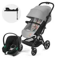 CYBEX - Coche Travel System Eezy S Pl Blk Grey Aton B2
