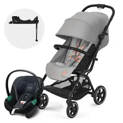 CYBEX - Coche Travel System Eezy S Pl Blk Grey Aton S2