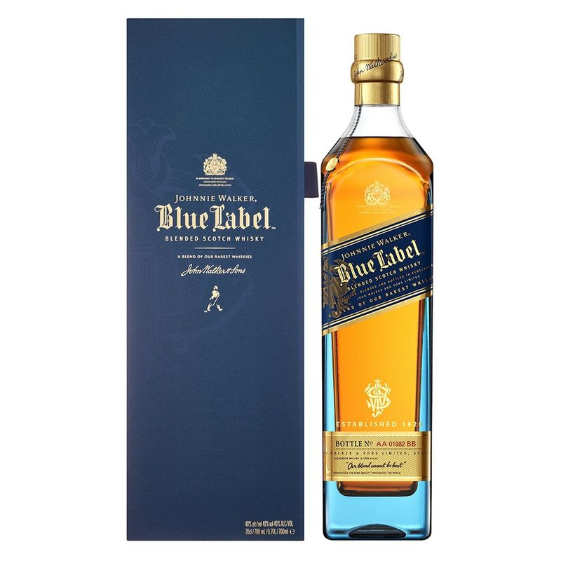 JOHNNIE WALKER - Whisky Johnnie Walker Blue Label 40Alc- 1000 Ml