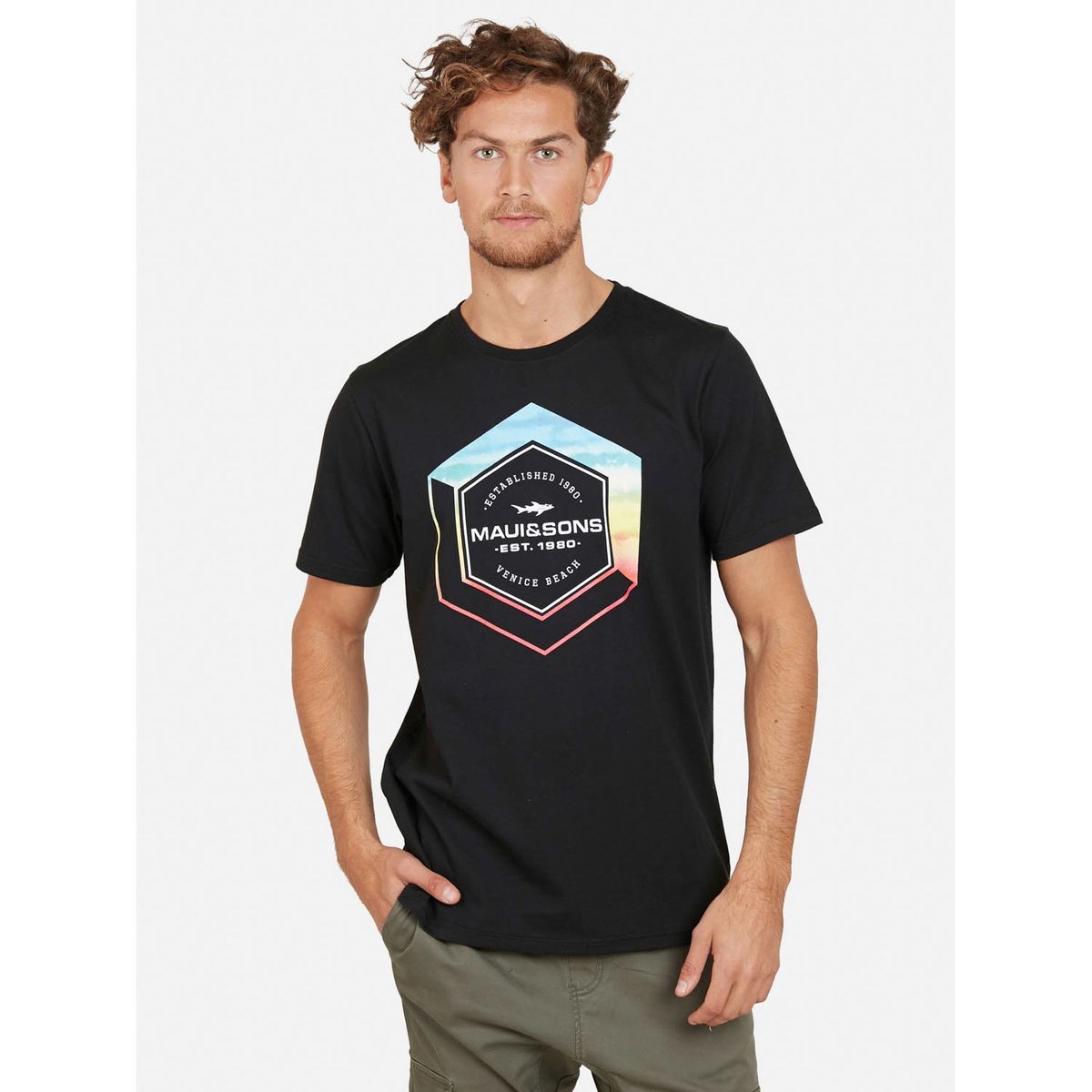 MAUI AND SONS - Maui And Sons Polera Manga Corta Algodón Hombre