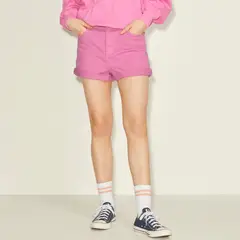 JJXX - Mini Shorts Tiro Alto Algodón Mujer