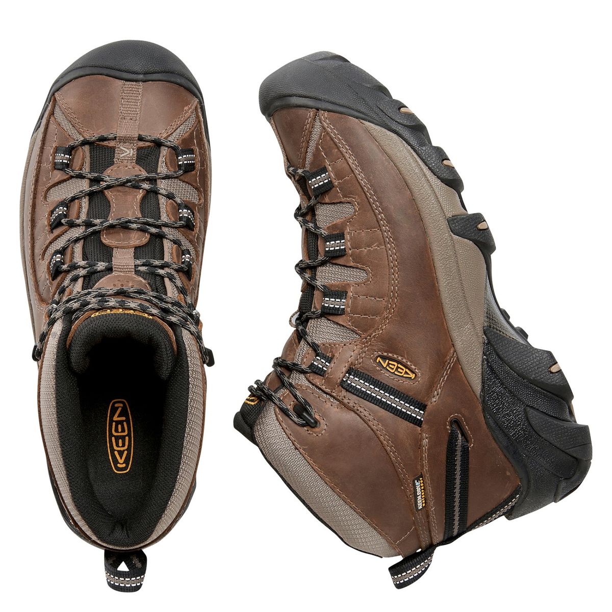KEEN - Targhee Ii Shitake Botín Hombre Cuero Café Keen