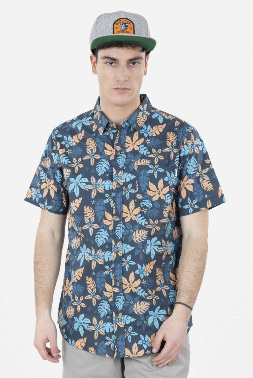 MAUI AND SONS - Maui And Sons Camisa Casual Manga Corta Algodón Easy Iron Hombre
