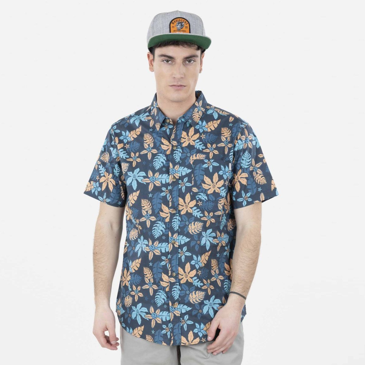 MAUI AND SONS - Maui And Sons Camisa Casual Manga Corta Algodón Easy Iron Hombre