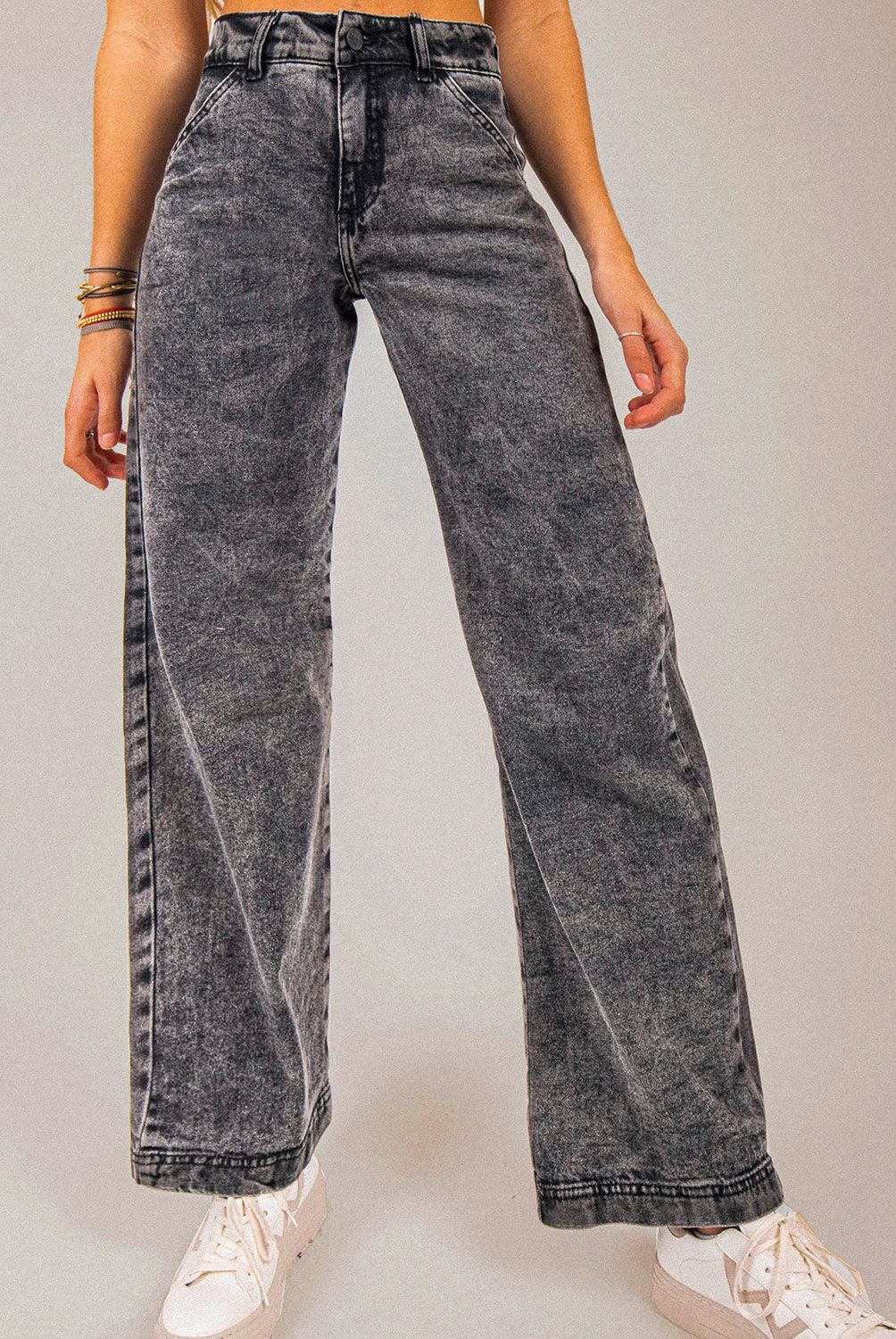 RAINDOOR - Raindoor Jeans Wide Leg Tiro Alto Mujer
