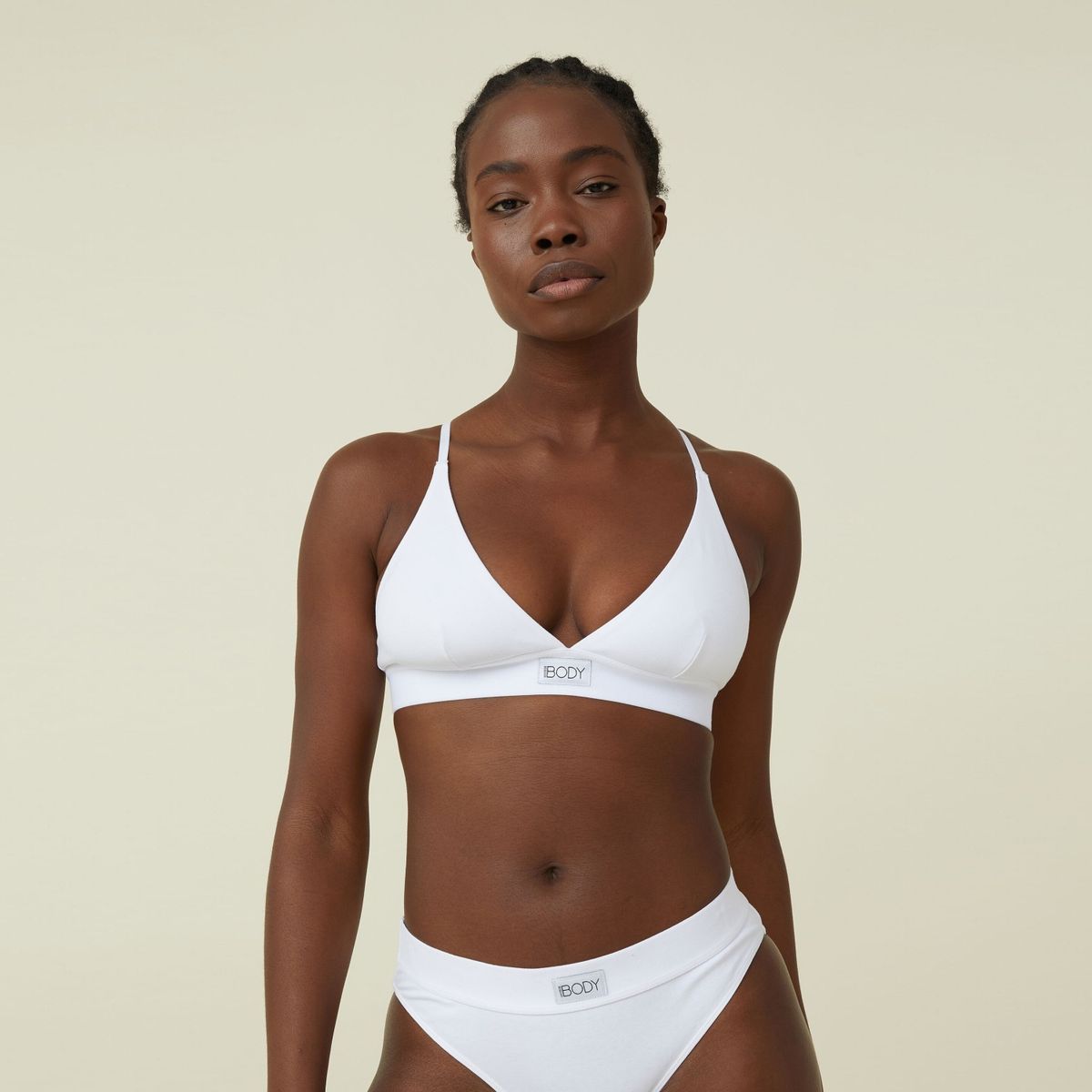 COTTON ON - Bralette Triángulo Algodón Orgánico Mujer Cotton On
