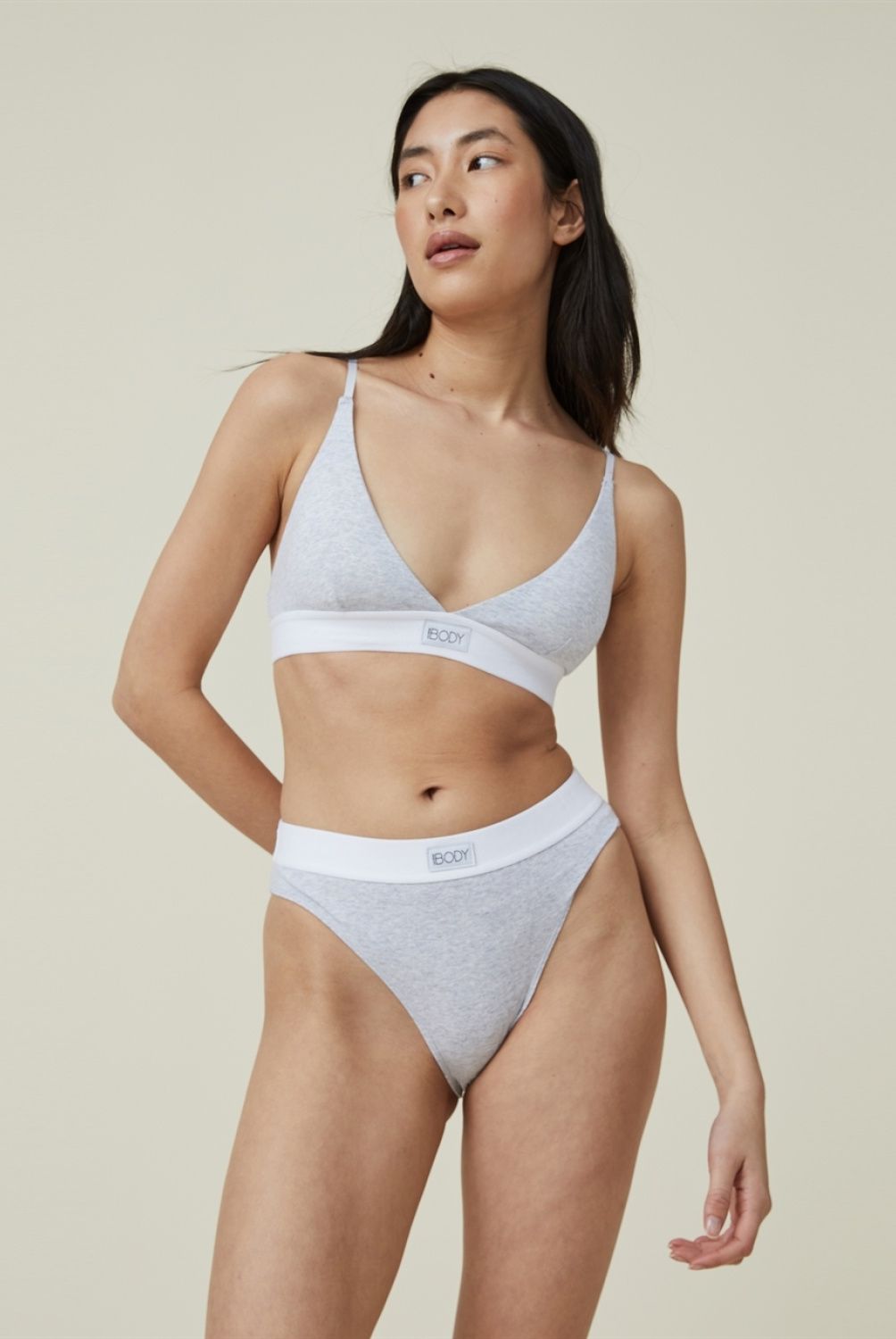COTTON ON - Bralette Triángulo Algodón Orgánico Mujer Cotton On