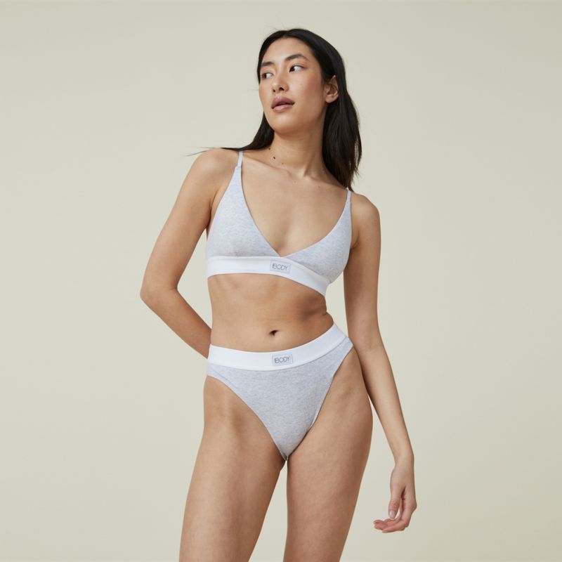 COTTON ON - Bralette Triángulo Algodón Orgánico Mujer Cotton On