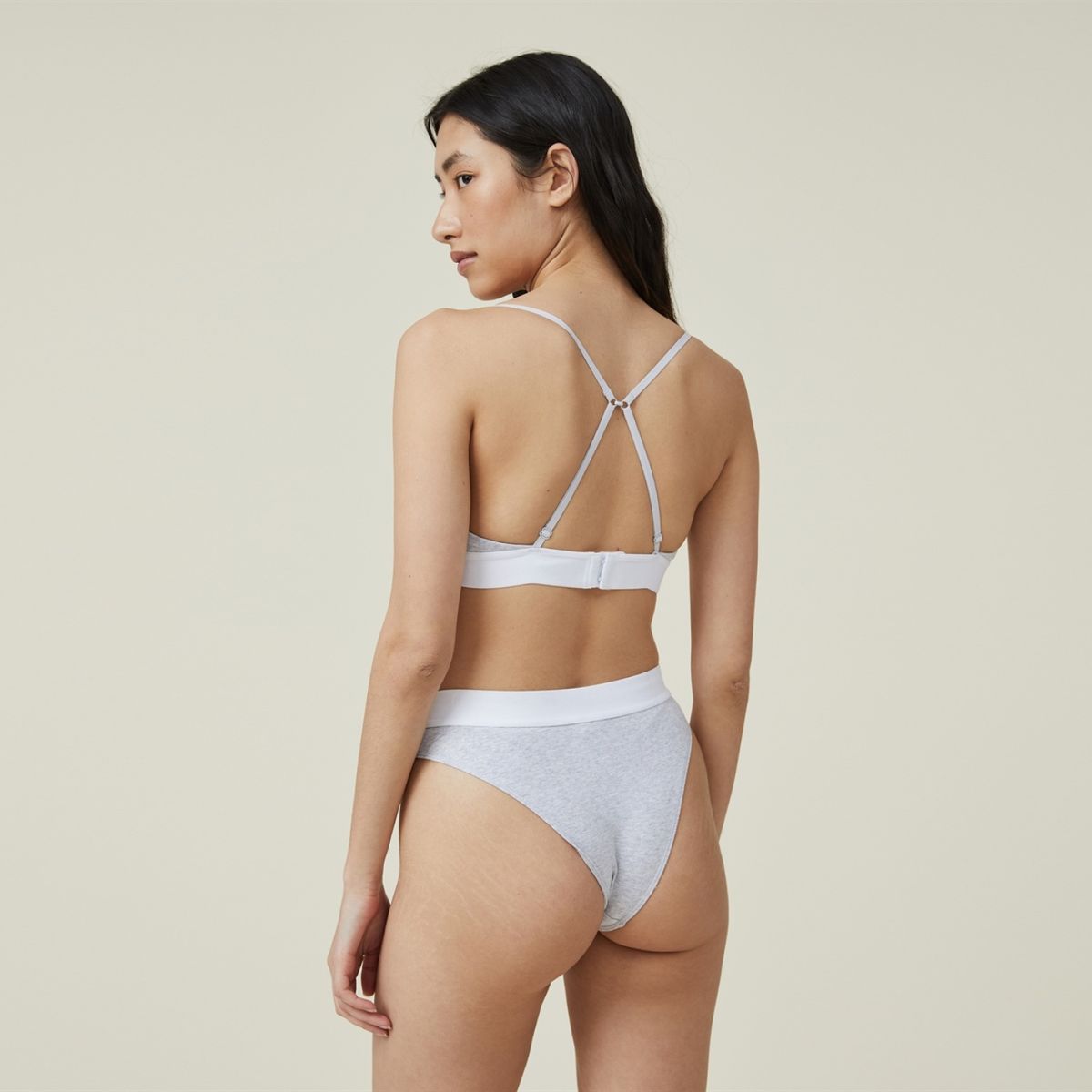 COTTON ON - Bralette Triángulo Algodón Orgánico Mujer Cotton On