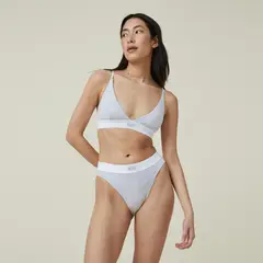 COTTON ON - Bralette Triángulo Algodón Orgánico Mujer