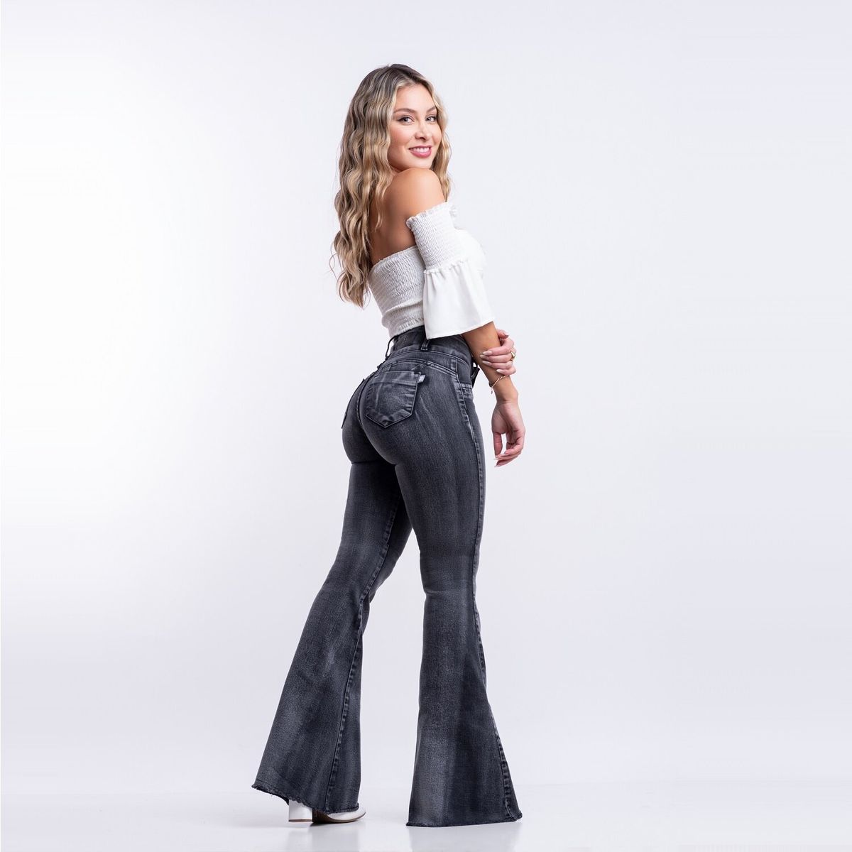 UNIDOS JEANS - Jeans Bell Boot Gray