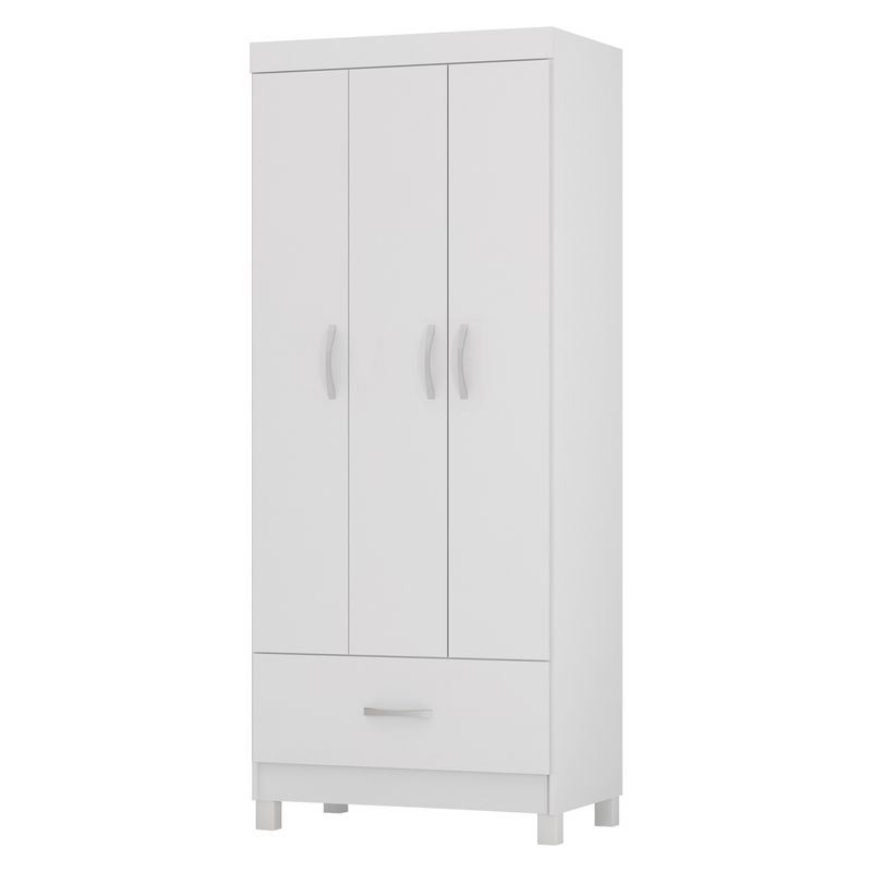 HOME MOBILI - Clóset Prinssi 3 Puertas 1 Cajón Blanco