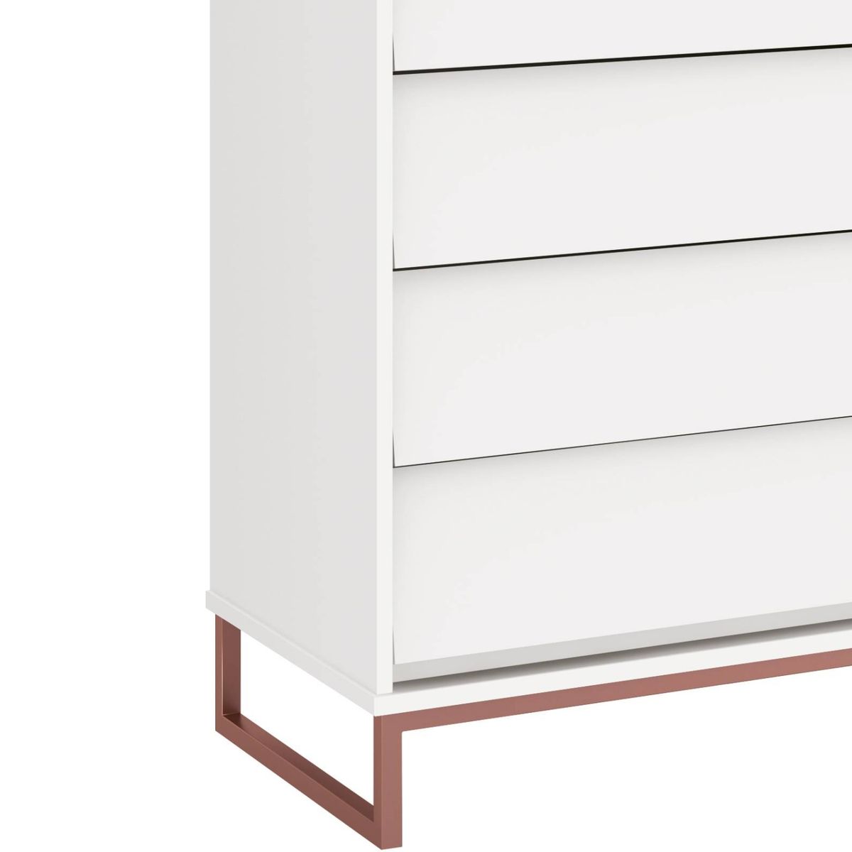 KIDSCOOL - Cómoda Noah Design Blanco Base Cobre Kidscool