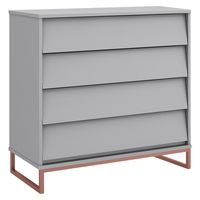 Cómoda Noah Desing 3 Cajones Gris