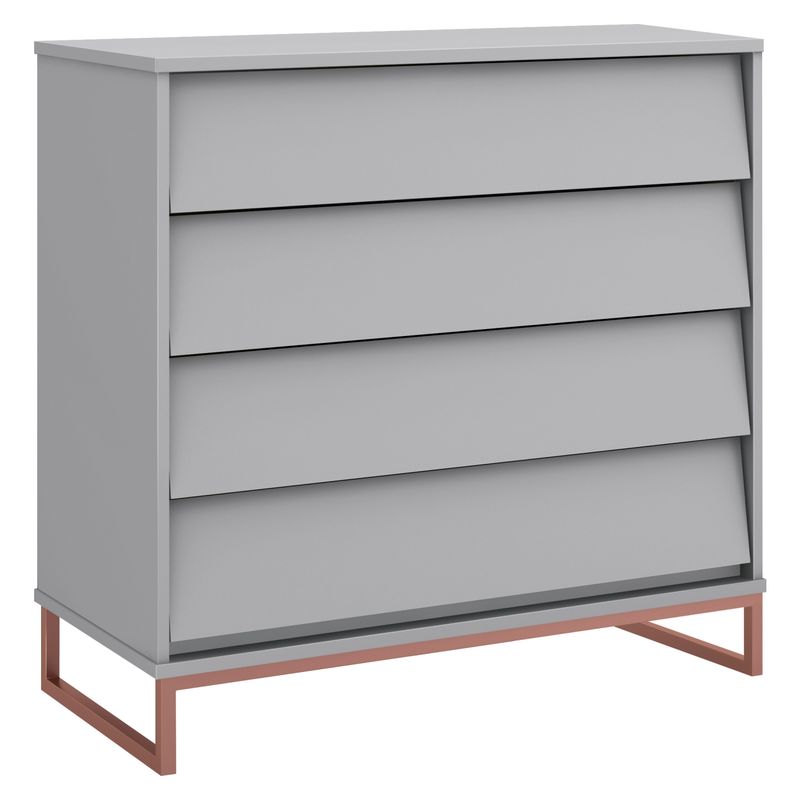 KIDSCOOL - Cómoda Noah Desing 3 Cajones Gris Kidscool