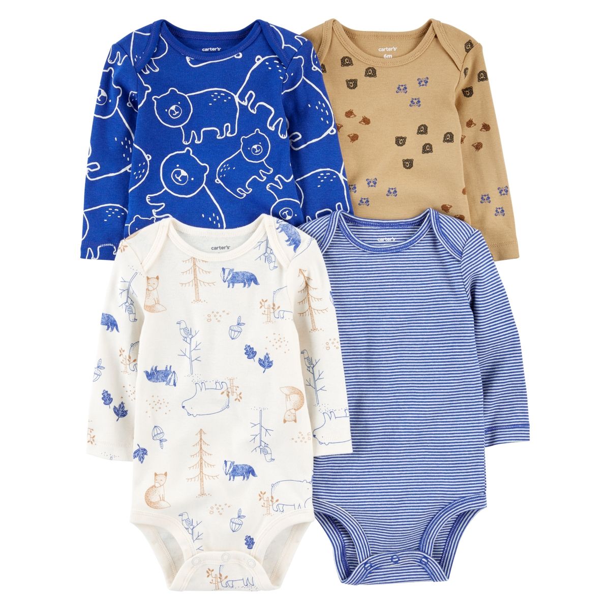 CARTER'S - Pack de Body 4 Unidades Bebé Niño Carter´s