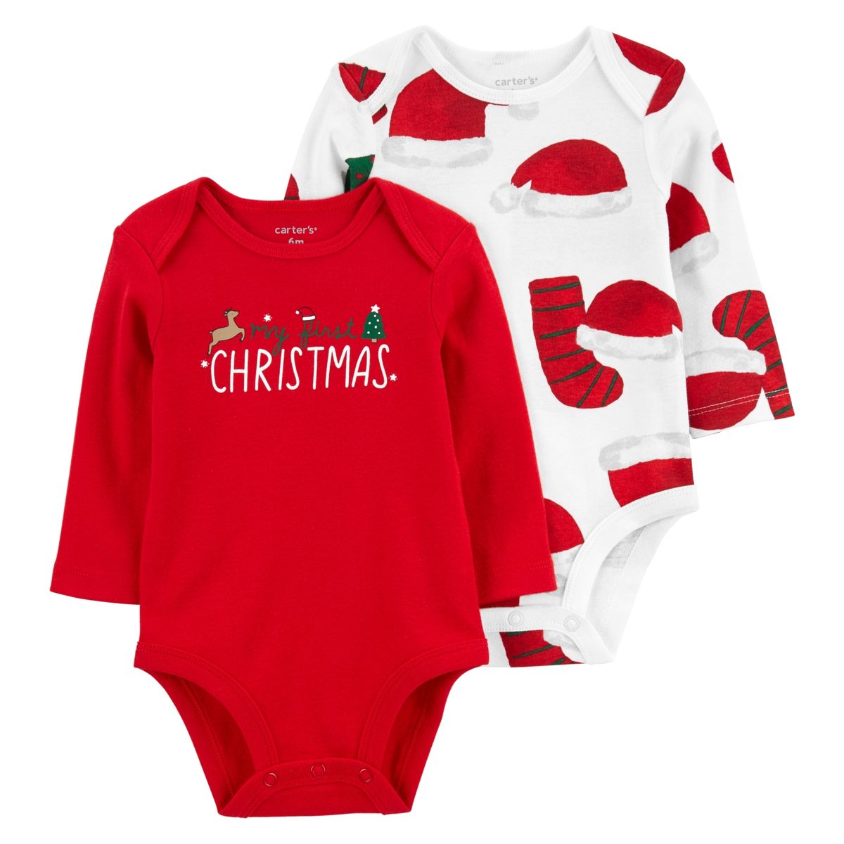 CARTER'S - Pack De Bodys 2 Unidades Navidad Unisex Bebé Carter's