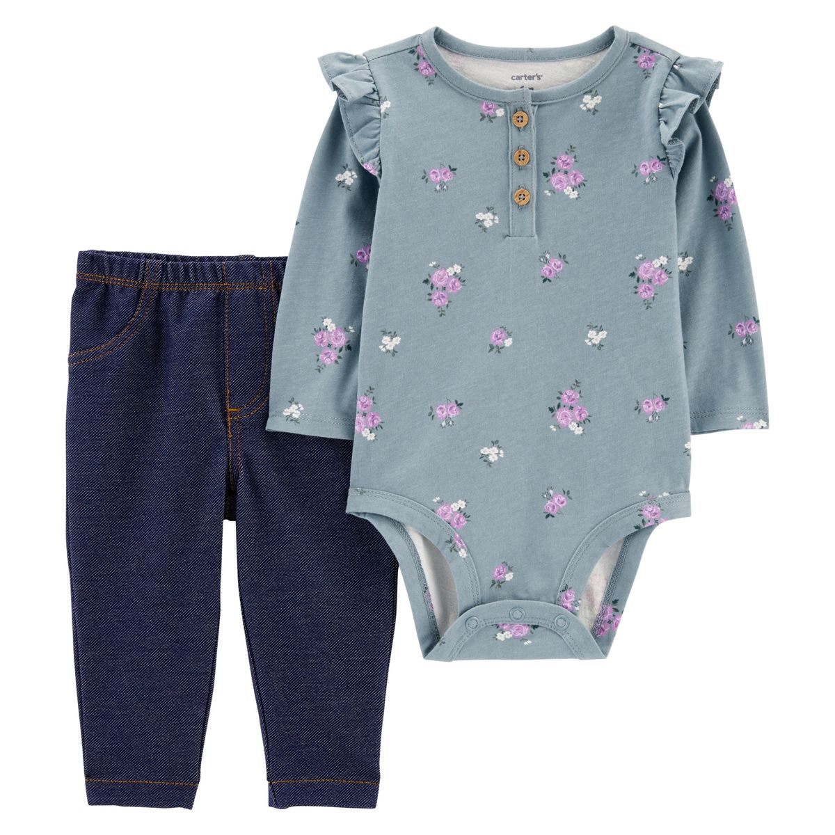 CARTER'S - Carter´s Conjunto 2 Piezas Body Y Pantalon Bebe Niña