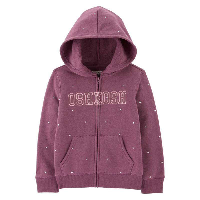 OSHKOSH - Poleron Algodón Logo Con Capucha Bebé Niña Oshkosh