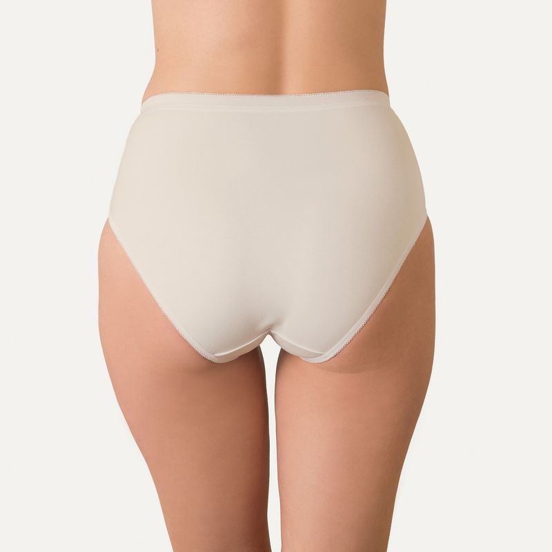 FLORES - Pack de 3 Calzones Tiro Alto Con Encaje Mujer Flores