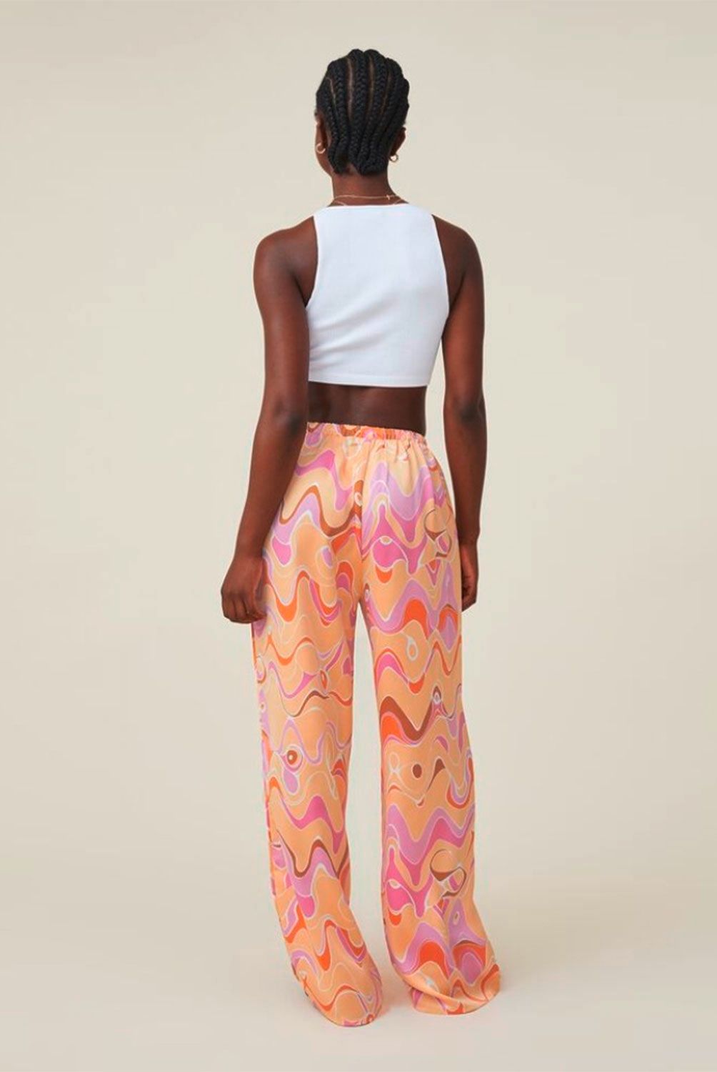 COTTON ON - Pantalon Wide Leg Satin Mujer Cotton On