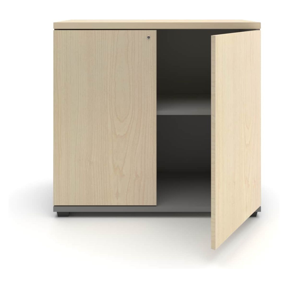 FORM OFFICE - Gabinete Bajo C/P 80X40X75 Nat/Gris Form Office