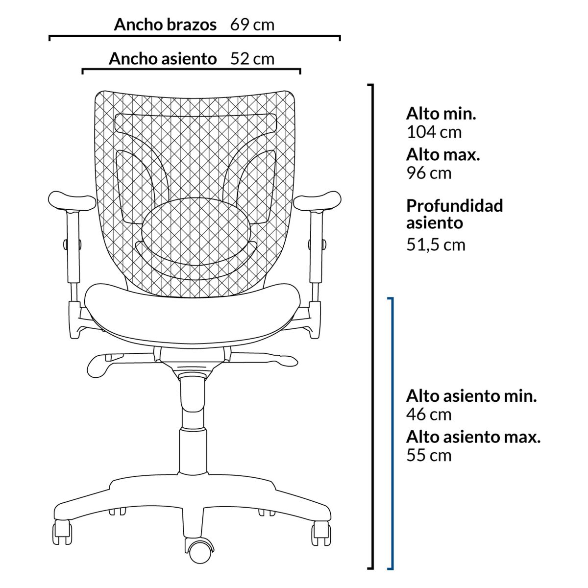 FORM OFFICE - Silla De Oficina Black Form Office