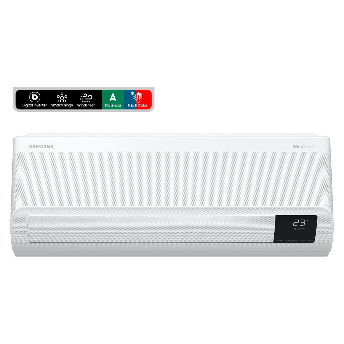 SAMSUNG - Aire Acondicionado Split Frio-Calor Wind-Free Inverter AR09BSEAMWK/ZS 9.000 BTU Wifi Samsung