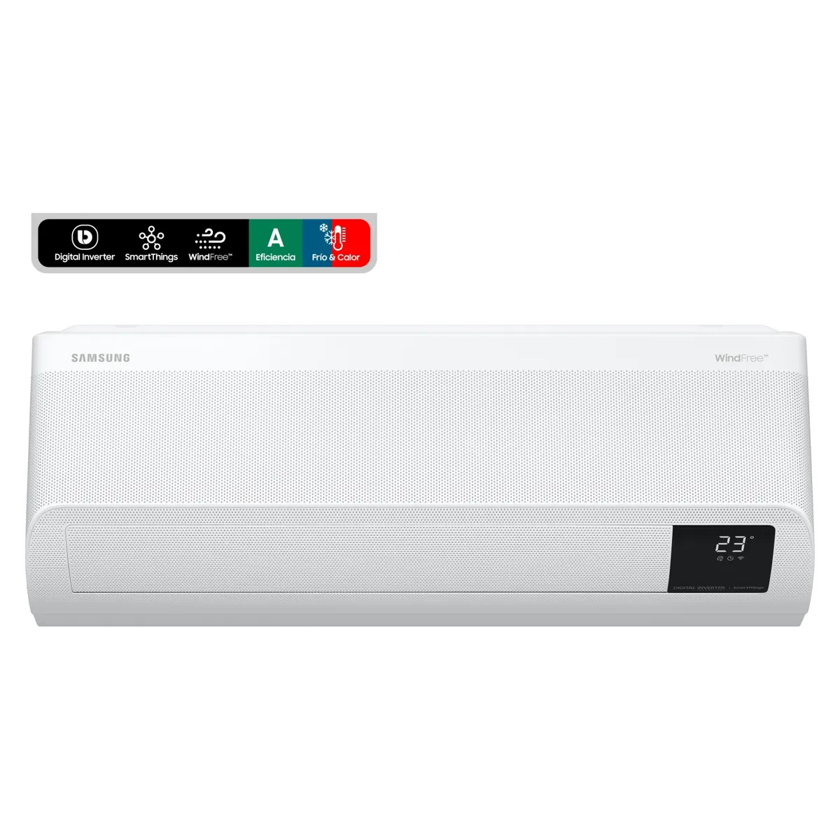 SAMSUNG - Aire Acondicionado Split Frio-Calor Wind-Free Inverter AR12BSEAMWK/ZS 12.000 BTU Wifi Samsung