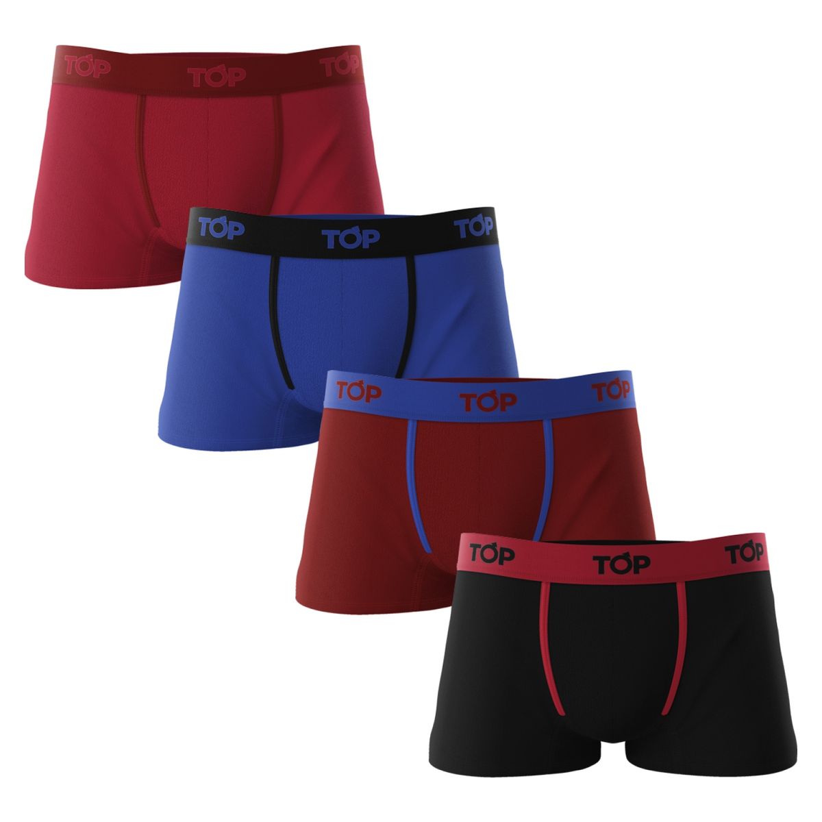 TOP - Pack De 4 Boxer Algodón Hombre Top