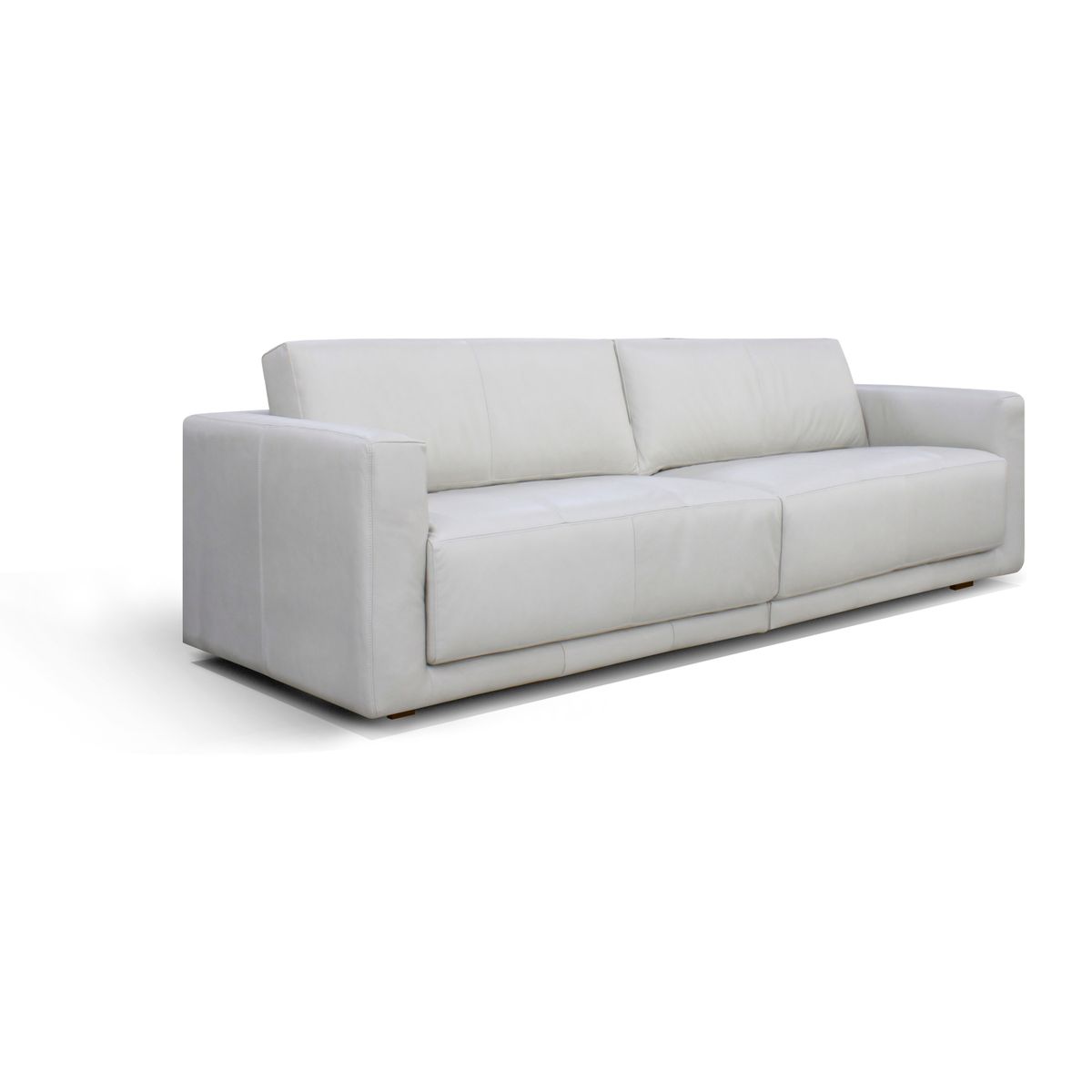 DECOCASA - Sofá 3045 2 Cuerpos Gris 100% Cuero Decocasa