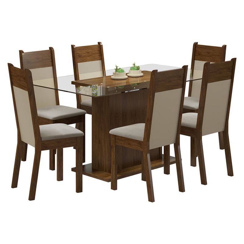 EXIT - Juego de Comedor Arrayan 6 Sillas Exit