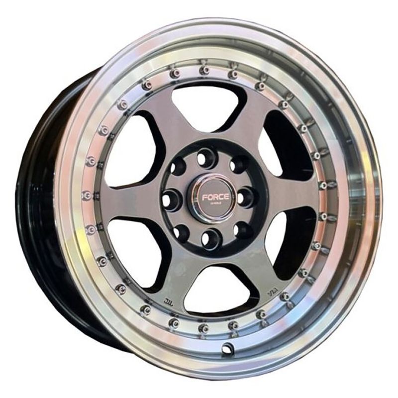 GENERICO - Set 4 Llantas -15X8.5 4X100/4X108 Et0 Denver Force