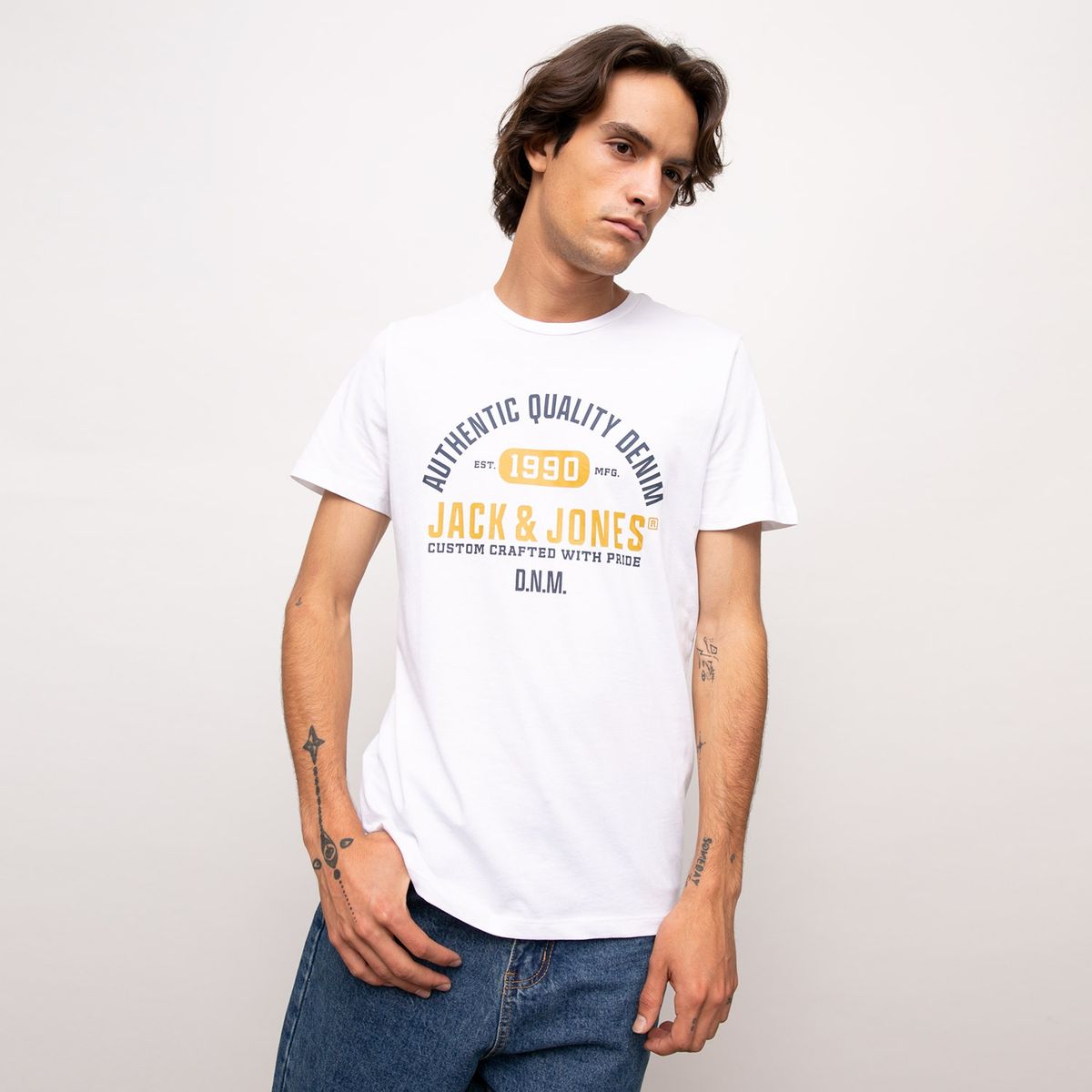 JACK&JONES - Polera Estampada Manga Corta Hombre Jack&Jones