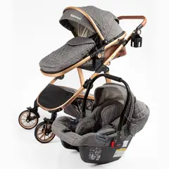 KIDSCOOL - Coche Travel Elegance 3 En 1 Gris
