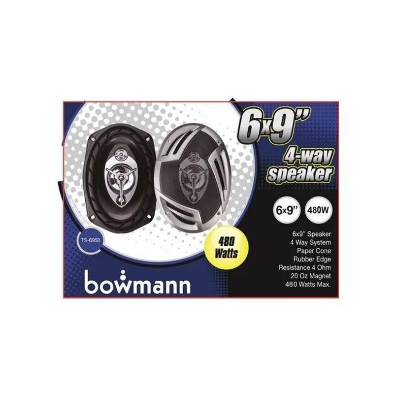 BOWMANN - Parlantes Auto 6X9  480W Bowmann Ts-6950