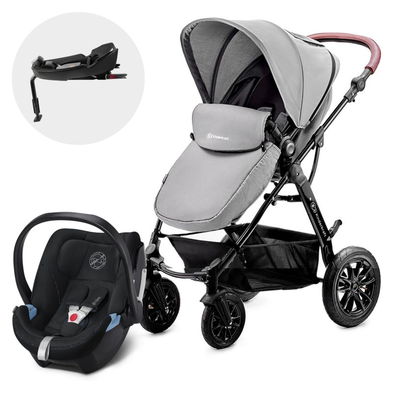 KINDERKRAFT - Coche Travel System Moov Grey Aton5 Kinderkraft