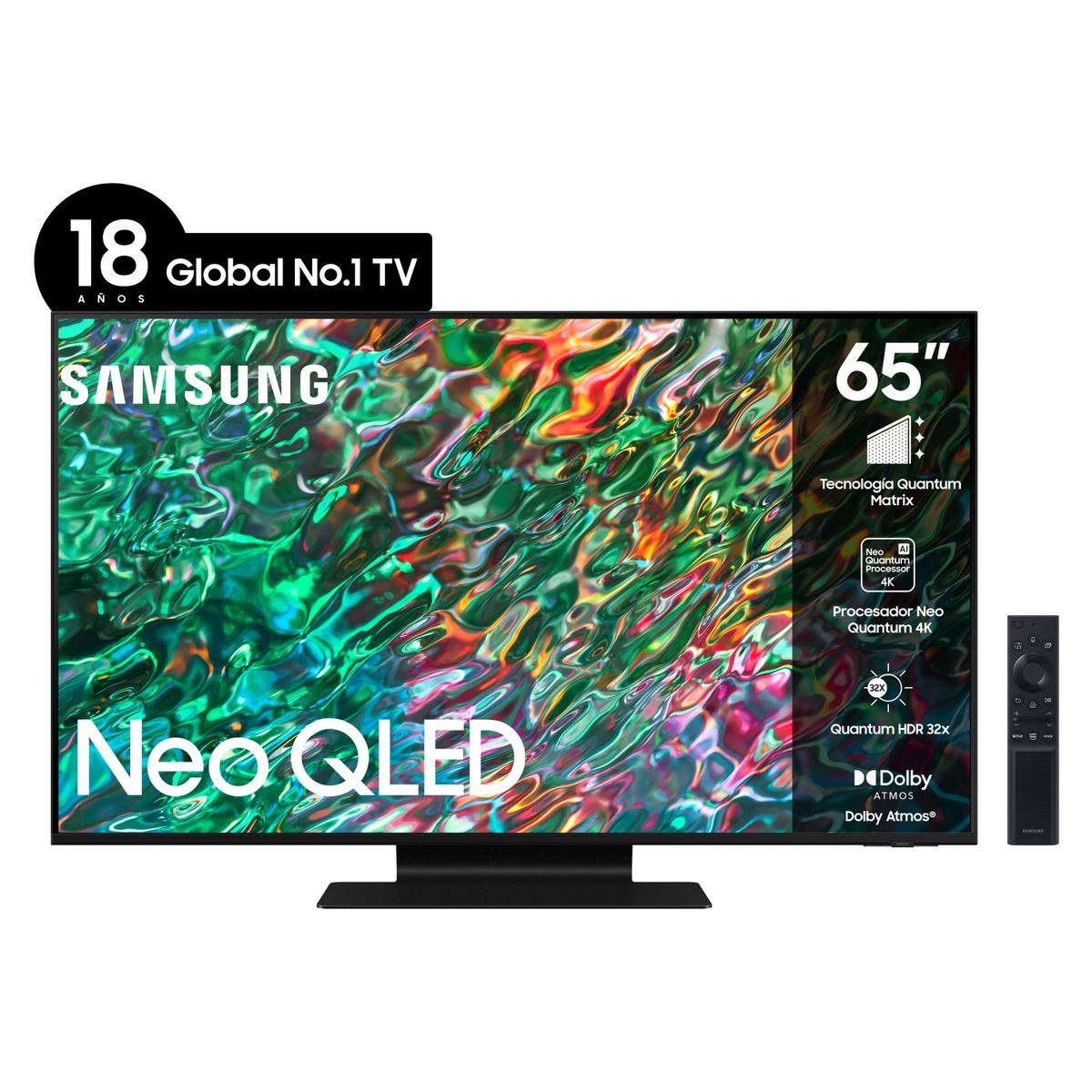 SAMSUNG - Neo QLED Samsung 65" QN90B 4K UHD Smart TV 2022