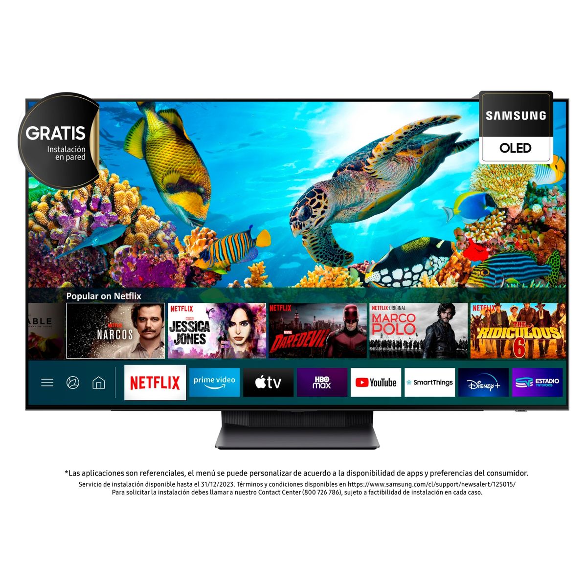 SAMSUNG - OLED Samsung 65" S95B 4K UHD SMART TV 2022