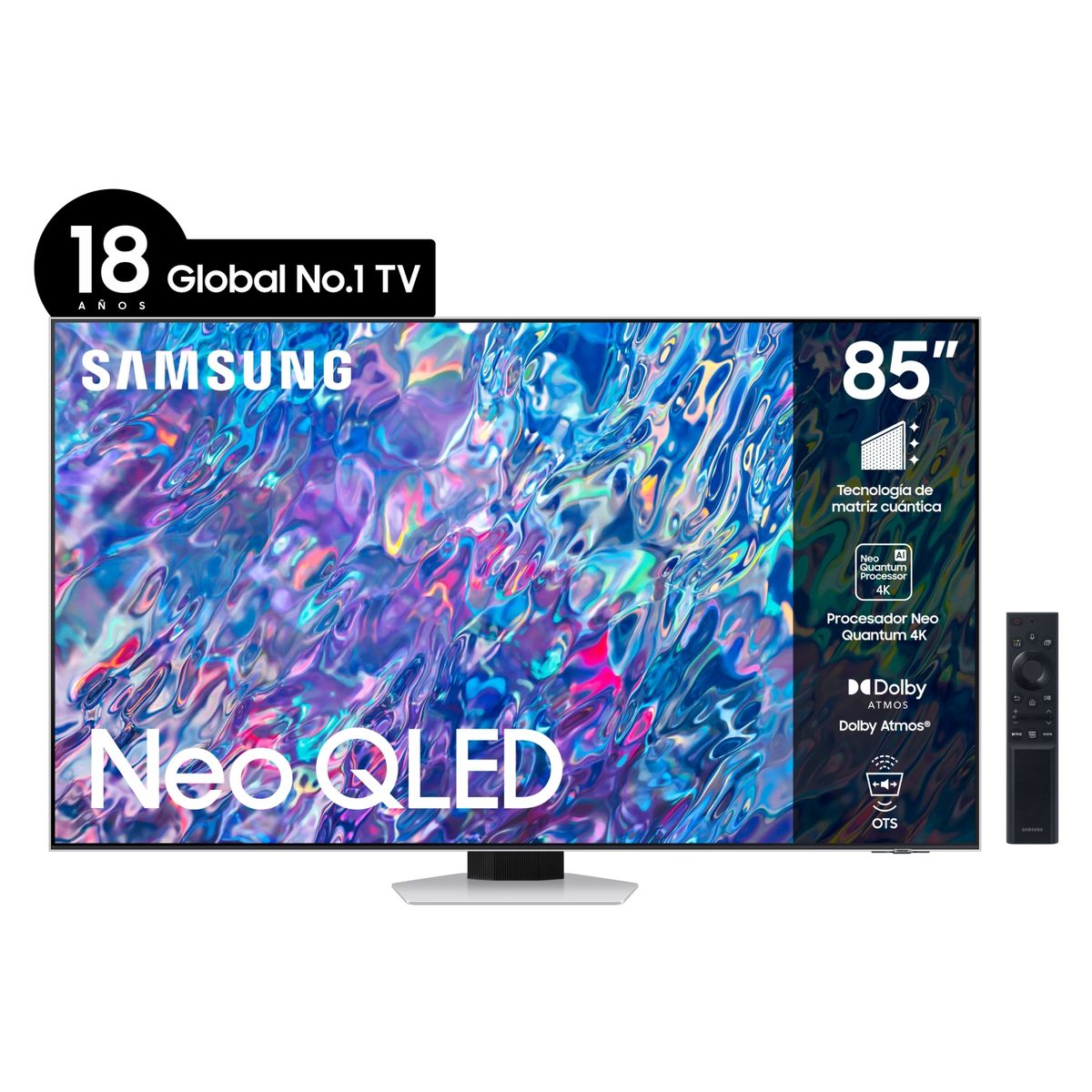 SAMSUNG - Neo QLED Samsung 85" QN85B 4K UHD Smart TV 2022