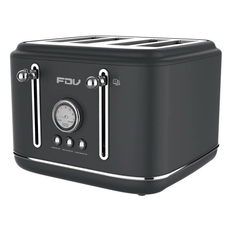 FDV - Tostador Fdv Iconic Black 4 Rebanadas